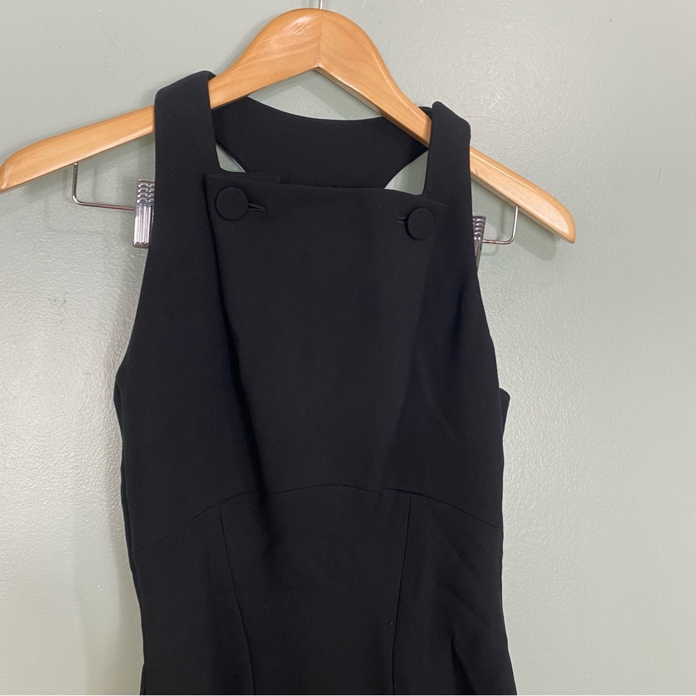 Alaia Black‎ Wool Front Button Sleeveless Dress Midi Sz 8 - Picture 2 of 6